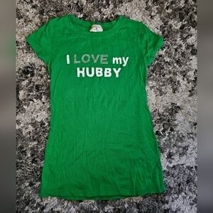 I love My Hubby Tshirt Top Size Small